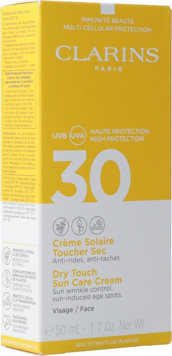 Image du produit Clarins Toucher sec (Crème solaire visage, SPF 30, 50 ml, 73 g)