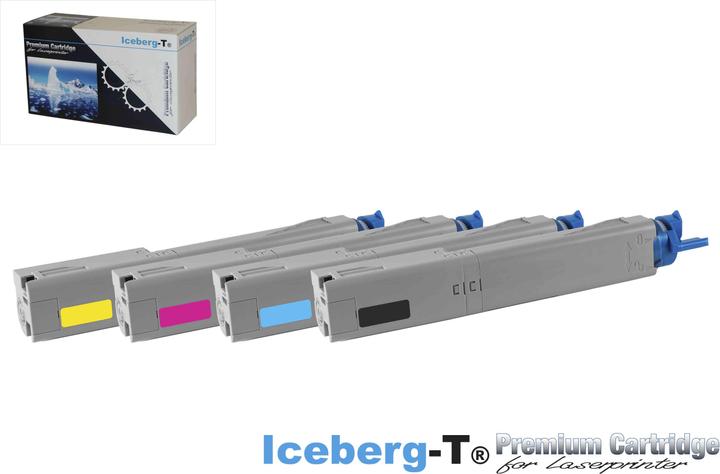 Produktbild Iceberg-T Toner SET OKI C3300 Set mit allen vier Farben (M, C, Y, BK)