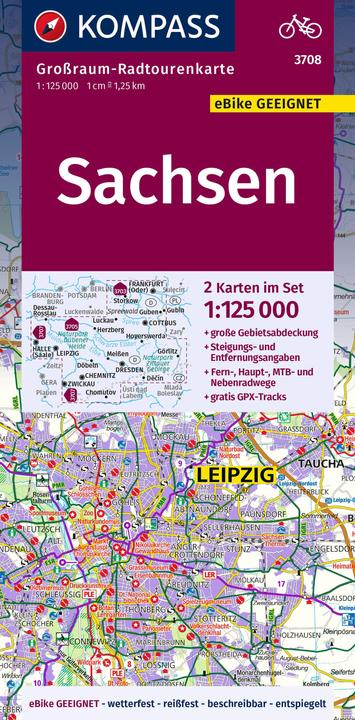 Produktbild KOMPASS GRK 3708 Sachsen