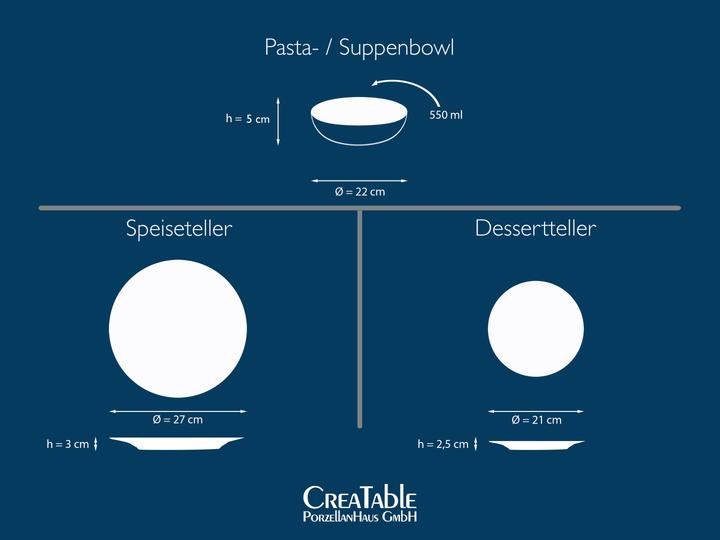 Actual product image CreaTable Vesuvio (18 Piece)