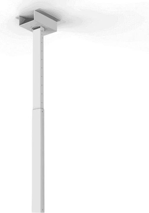 HI-ND Ceiling Mount and telescope pipe 40-60cm, Ceiling Plate, White, Metal, 70 kg, Ceiling, 190.5 c
