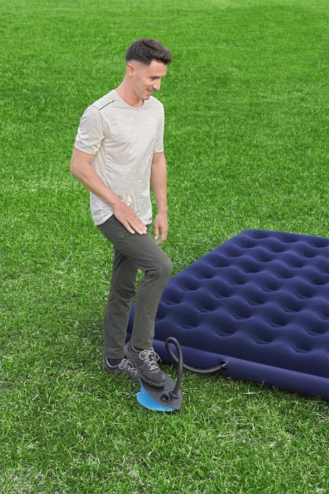 Image du produit Bestway 62004 / 24 Pompe à air à pied Noir, Bleu Bateaux pneumatiques