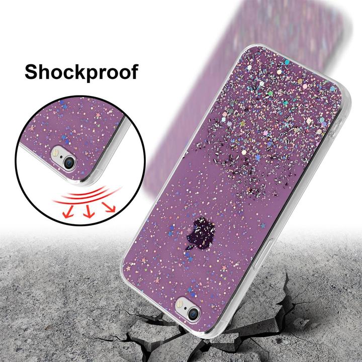 Image du produit Cadorabo Couverture TPU paillettes scintillantes (Apple iPhone 6 Plus)