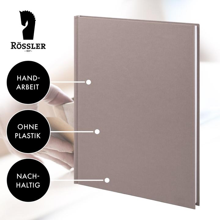 Actual product image Rössler Notebook A4 96 sheets taupe (A4, Plain)