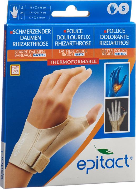 Epitact Starre Daumenbandage NACHT S 1315 cm links (S)