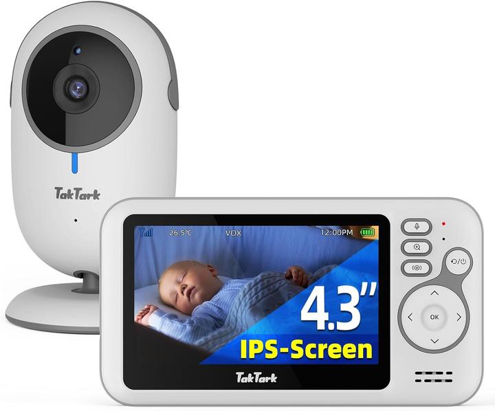 TakTark Babyphone mit Kamera (Babyphone mit Kamera, 260 m)