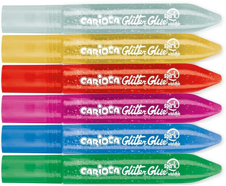 Immagine prodotto Carioca Penna glitterata (Multicolore, 6 x)
