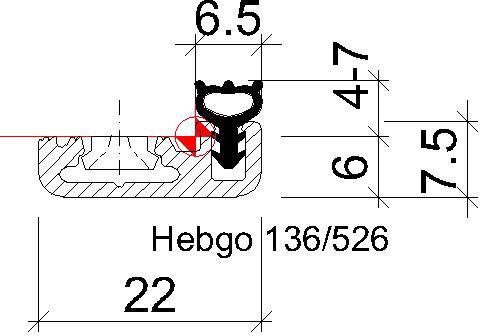 Image du produit Hebgo Profils d'appui 136