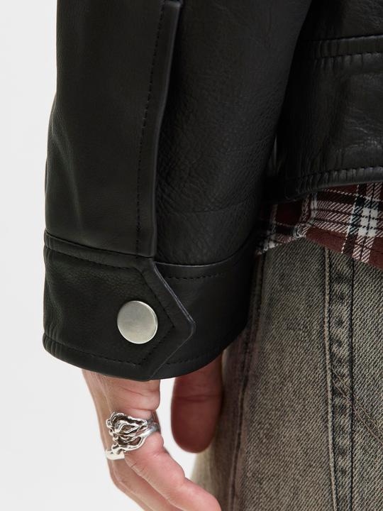 Actual product image Jack & Jones Jjecasablanca Leather Jacket Ln (XS)