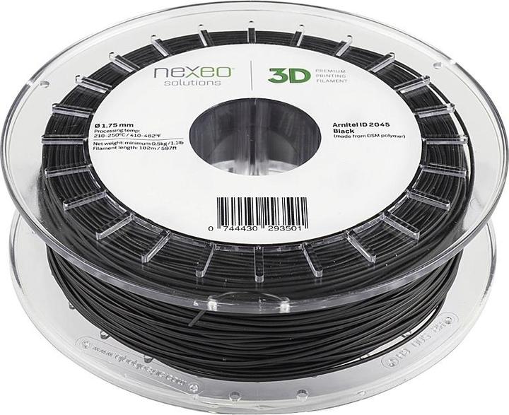 Actual product image Nexeo 3D Filament ARNITEL®ID 2045 (TPC) black 0.5kg 1.75mm (TPC, 1.75 mm, 500 g, Black)