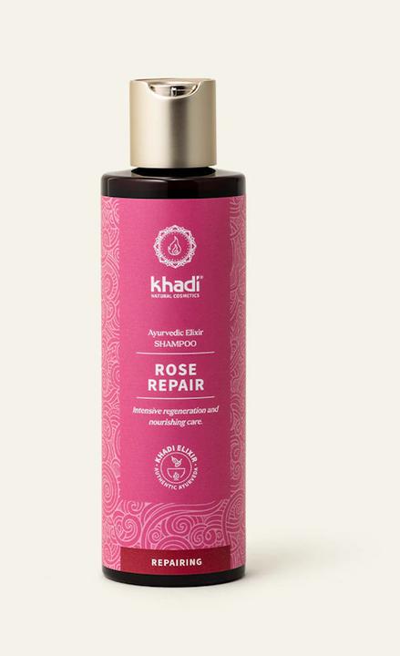 Actual product image Khadi Rose (210 ml, Liquid shampoo)