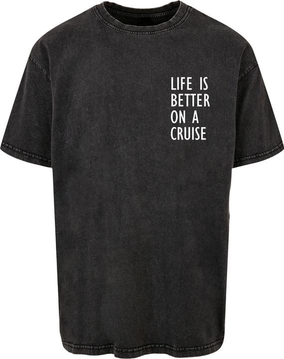 Actual product image Merchcode Life Is Better Acid Washed Heavy Oversized Tee - 113655 (M)