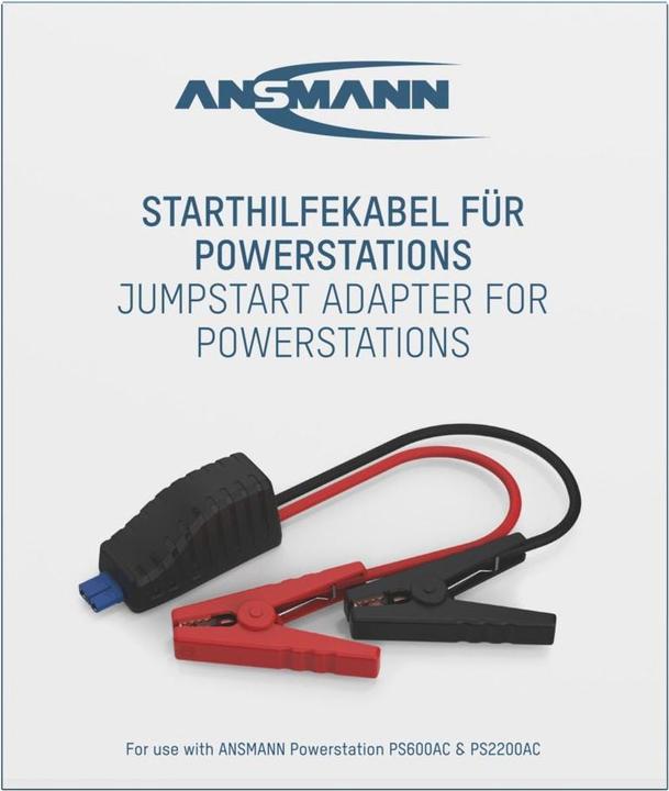 Produktbild Ansmann Powerstation Jumpstart Adapter PS600AC PS2200AC Starthilfekabel 8.37 mm² (500 A)