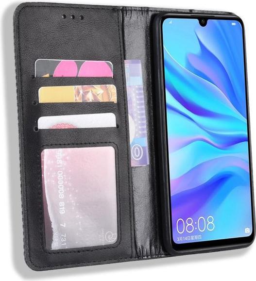 Produktbild MU Style Vintage Style Leder Bookcover Hülle (Honor 20 Lite)