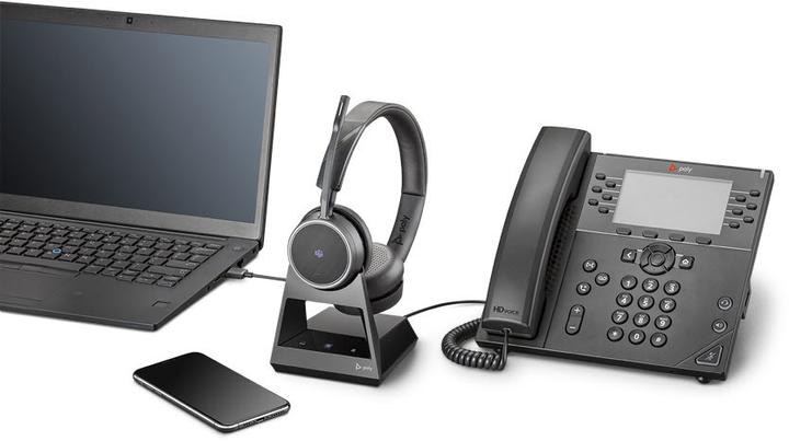 Actual product image Poly Headset Voyager 4220 Office Duo USB-C Teams 2-Way Base (Wireless, USB-C)
