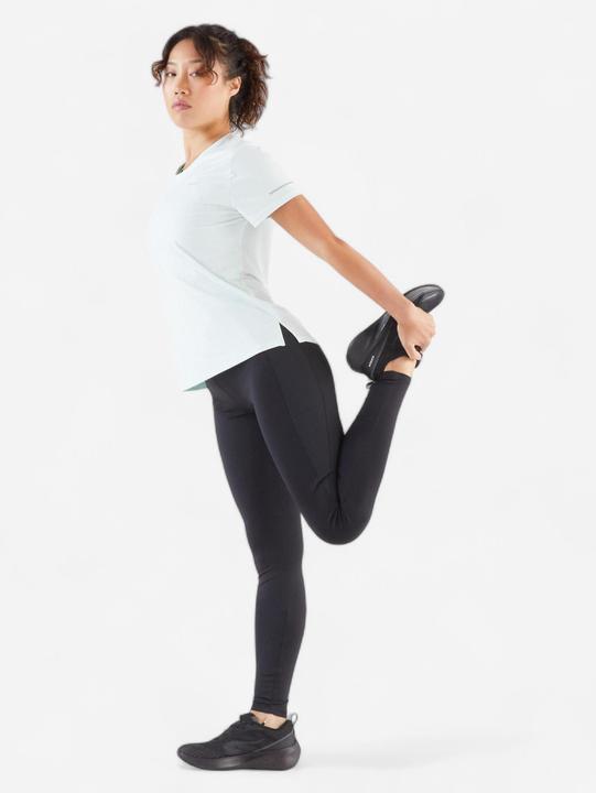Actual product image Kiprun Lauftights lang Damen - 500 Comfort schwarz (W33/L31)