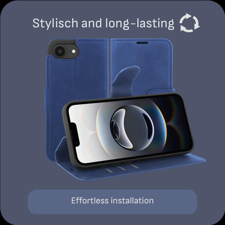 Produktbild Cazy Premium-Geldbörsen-Etui, Magnetisches Geldbörsen-Etui, Kartenfächer, Ständer (Apple iPhone 16e)