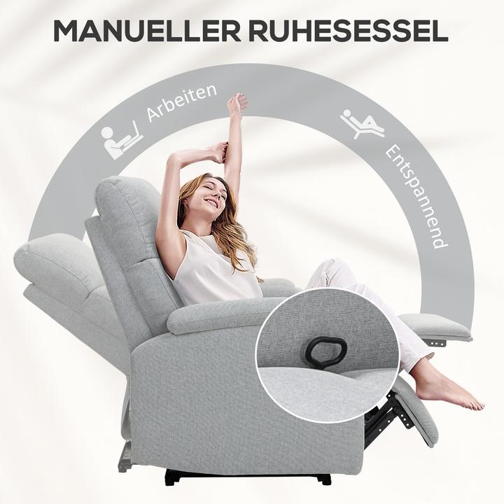 Image du produit Homcom Relaxsessel Polyester Grau