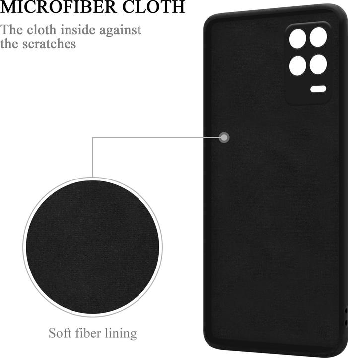 Productafbeelding Cadorabo TPU Liquid Ring Silicone Case Cover voor Realme 8 5G / V13 / Q3 / Q3i / Narzo 30 5G (Realme V13, Realme Narzo 30 5G, Realme Q3i 5G)