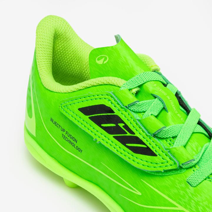 Image du produit Kipsta Chaussures de football 160 easy mg vert néon enfant (34)