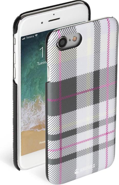 Produktbild Krusell Limited Cover Apple iPhone 8/7 plaid light grey (Apple iPhone 8)