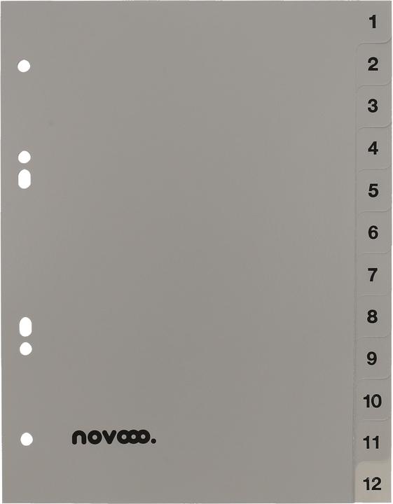Produktbild Novooo Register PP grau A5