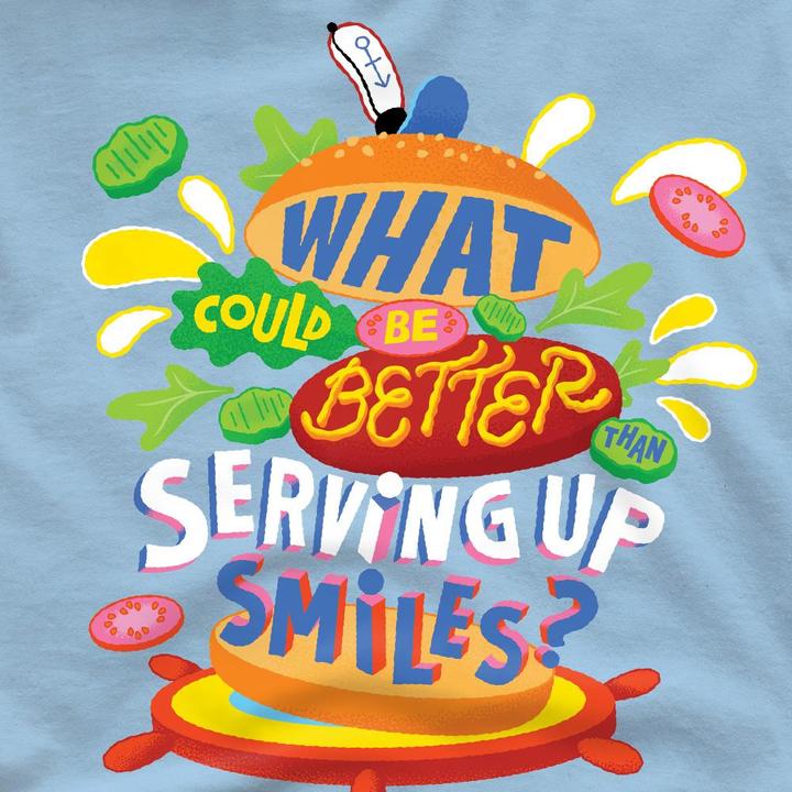 Immagine prodotto Spongebob Squarepants Serving Up Smiles Maglietta Uomo (XL)