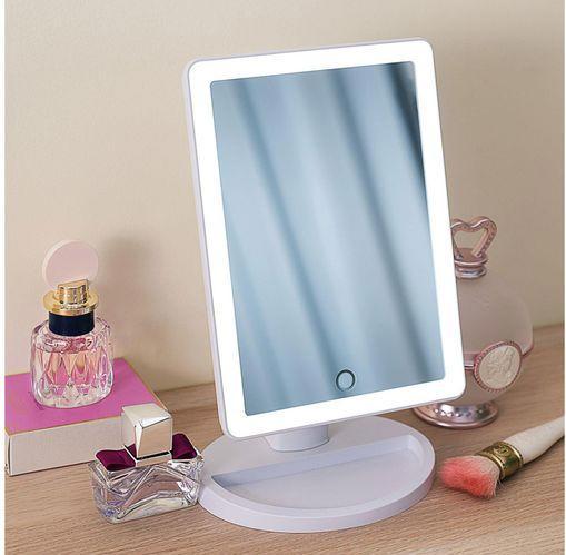 Image du produit Pauleen Miroir cosmétique Miroir d'âme brillant Blanc (8,5 x 20 x 30 cm)