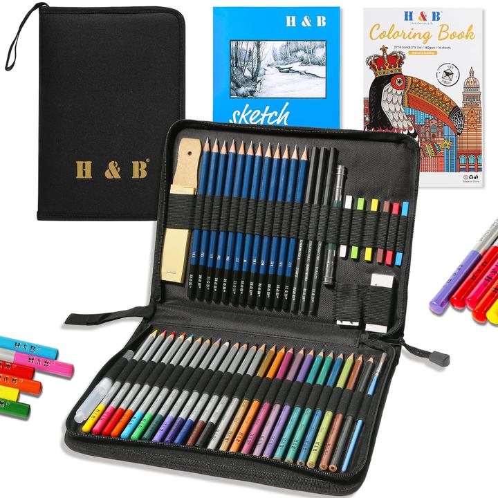 Produktbild H+B Zeichenstift-Set (45 x)
