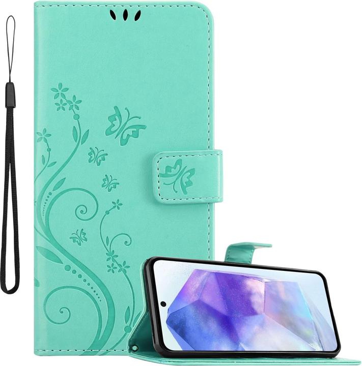 Cadorabo Cover for Samsung Galaxy A55 with floral pattern (Samsung Galaxy A55)