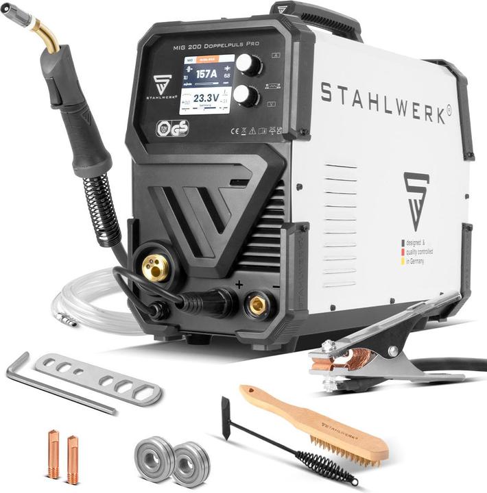Actual product image Stahlwerk Welding machine MIG MAG 200 double pulse Pro fully synergic 200 ampere