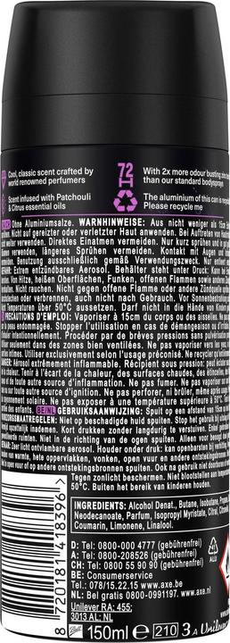 Actual product image AXE Deodorant Purple Patchouli 150 ml (Spray, 150 ml)