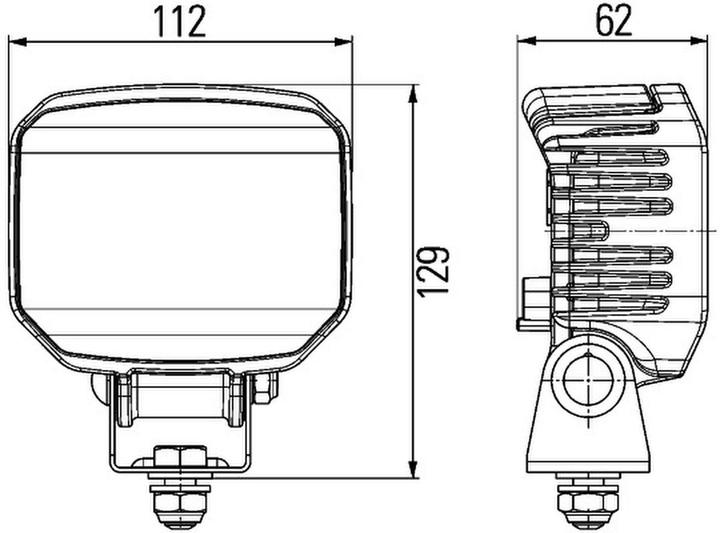 Image du produit Hella Projecteur de travail à LED Power Beam 1800 1850lm éclairage longue portée