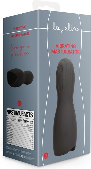 Image du produit Shots Vibrating Masturbator Sleeve - Licorice Black