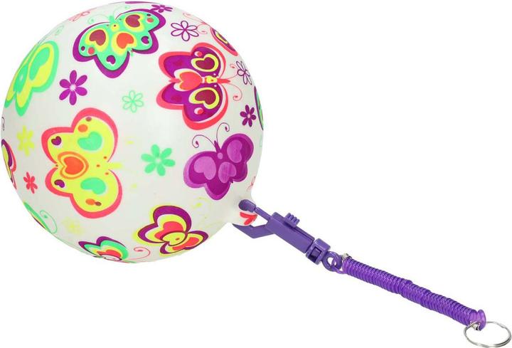 Produktbild Spielball mit Schmetterlingen an einer Schnur, 21 cm