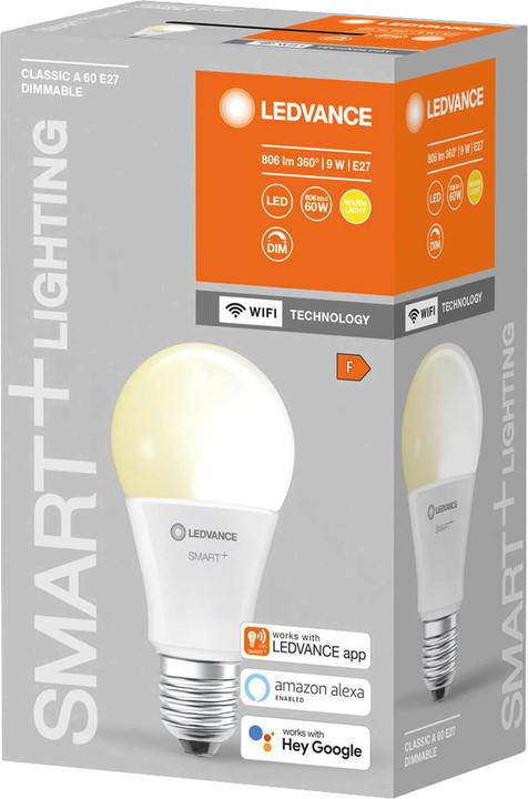 Image du produit Ledvance Classic A (E27, 9 W, 806 lm, 1 x, F)