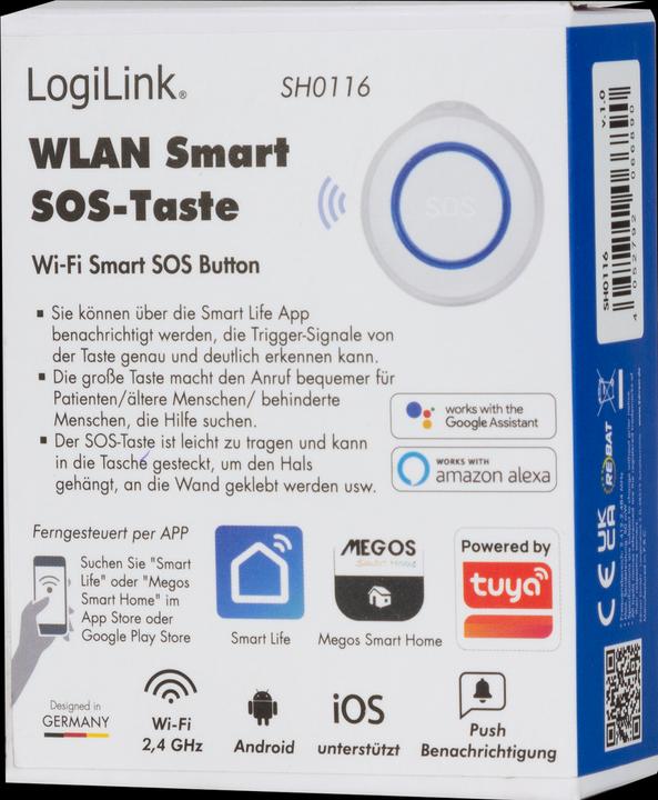 Actual product image LogiLink Smart Home Wi-Fi SOS Button