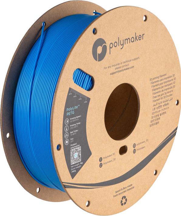 Actual product image Polymaker Filament PolySmooth 1612140 2. (PVB, 2.85 mm, 750 g, Blue)
