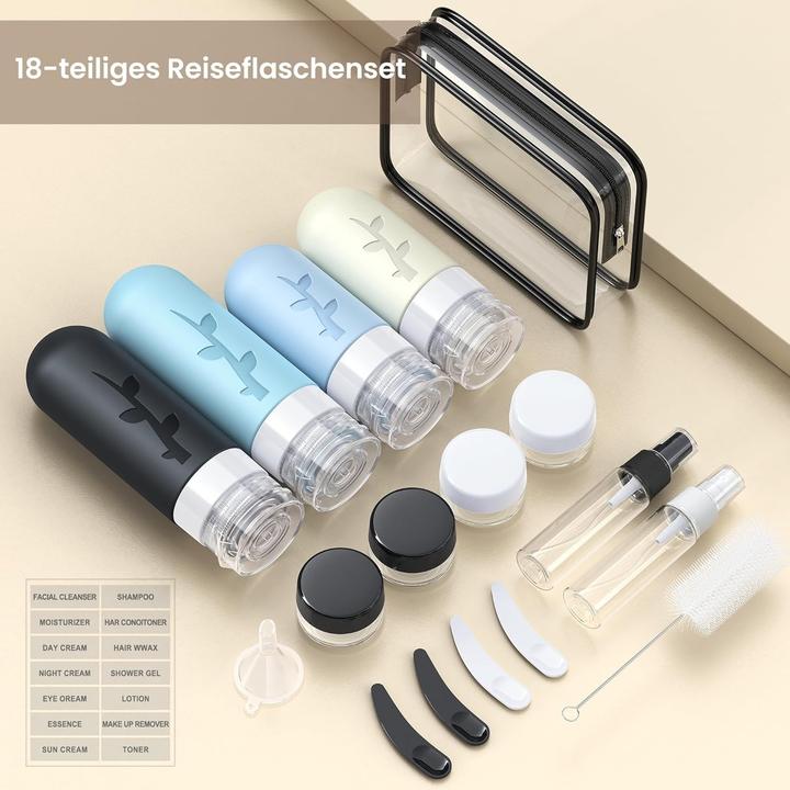 Immagine prodotto Swissdetector Set Wiederbefüllbare Reiseflaschen (Sacchi liquidi)
