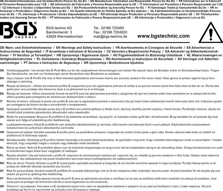 Produktbild BGS Kraft-Steckschlüssel-Einsatz E-Profil, tief | Antrieb Innenvierkant 20 mm (3/4") | SW E32