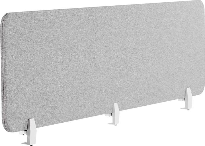 Beliani Desk divider light grey 180 x 40 cm WALLY