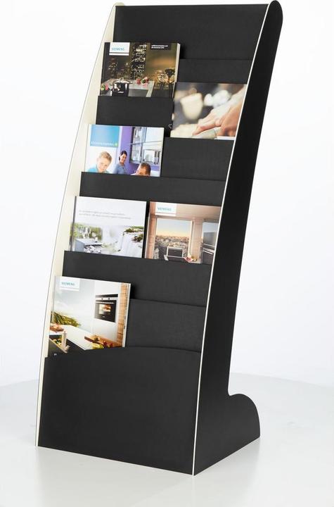 Immagine prodotto Paperflow Portadepliant Courbo, 8 scomparti, nero / bianco (A3)