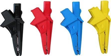Produktbild Elma Instruments Krokodilklemme4 mm, isoliert.