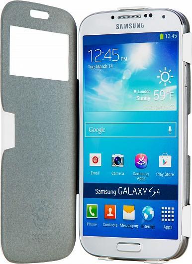 Produktbild Bugatti Style for Mobile UltraThin Book Case Geneva für Samsung Gal. S4, White (Samsung Galaxy S4)