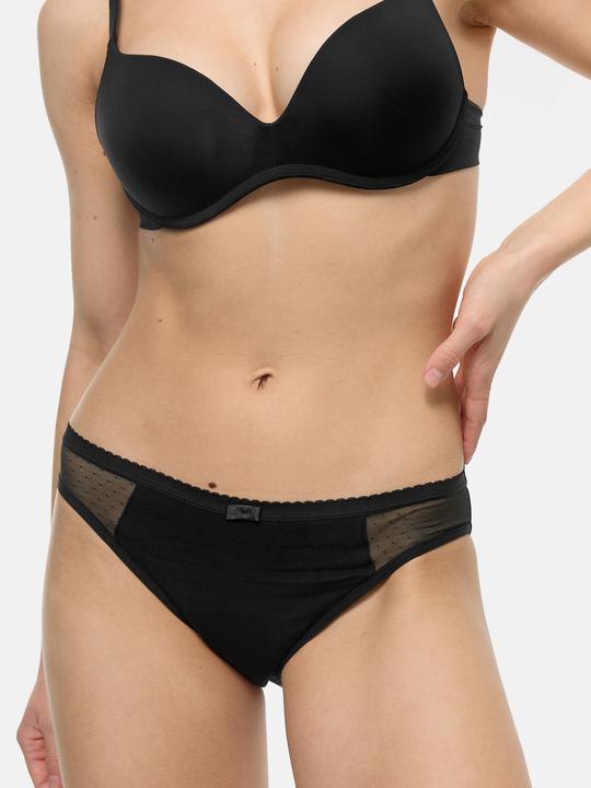 Immagine prodotto DIM Slip Lace Strong Nero con dettaglio in rete (S)