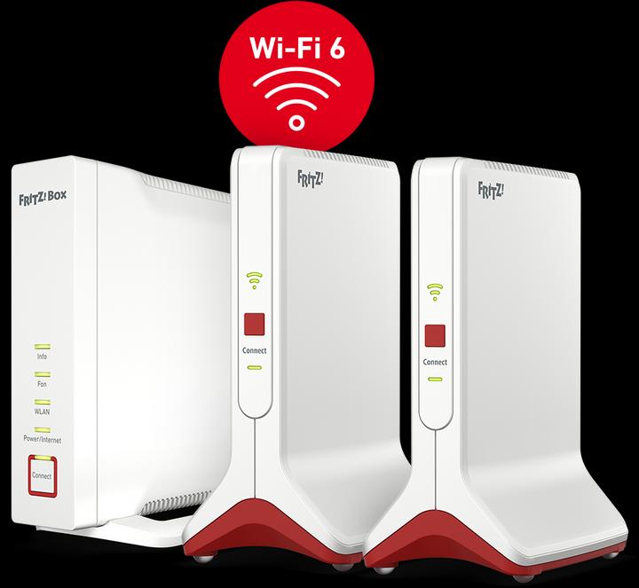 AVM FRITZ!Box 4060 + 2*Repeater 6000 Wifi 6 Mesh Bundle
