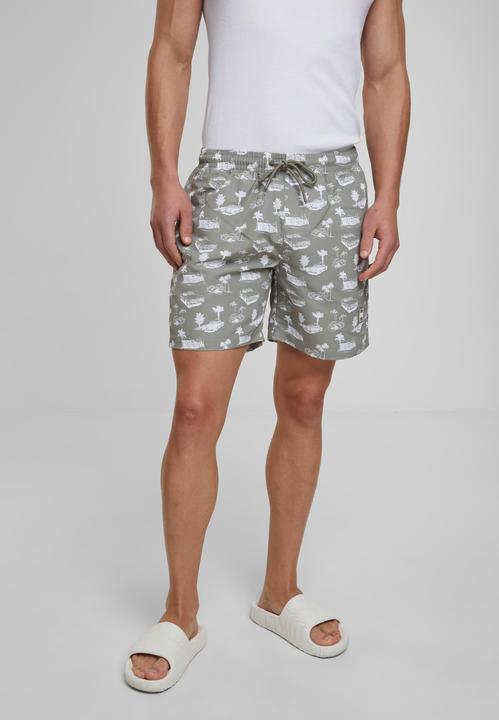 Actual product image Urban Classics Pattern Swim Shorts - 4984 (XXL)