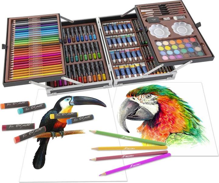Image du produit Art Sensations Nassau Luxe Set d'art Creatief en valise métallique, 121dlg.