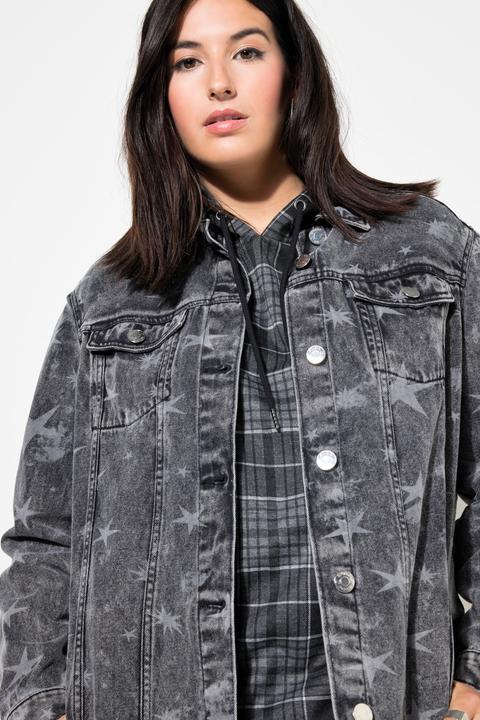 Produktbild Studio Untold Jeansjacke, oversized, Sternen-Print (46, 48)