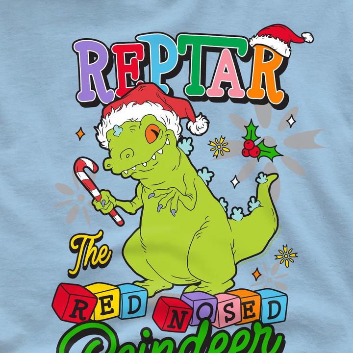 Produktbild Rugrats Reptar The Red Nosed Reindeer TShirt weihnachtliches Design (M)